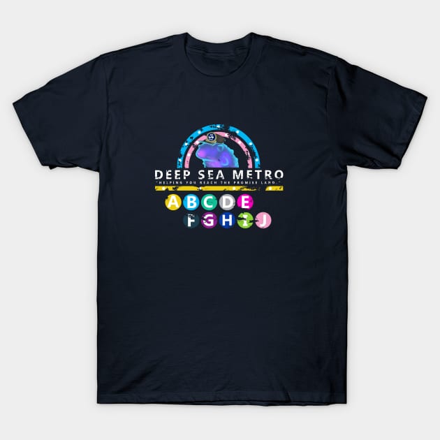 Sub-Aquatic Subway Station T-Shirt by YukiGoomba